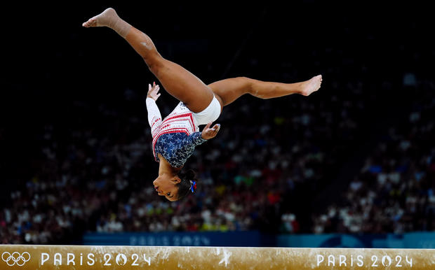Jordan Chiles at Paris 2024 Olympic Games - gymnastics team finals 