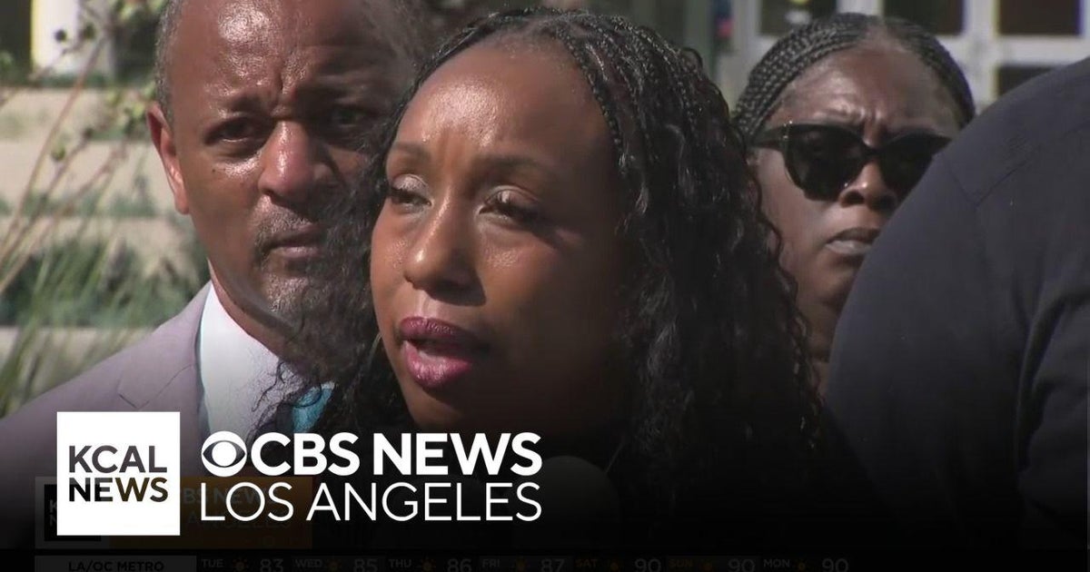 Mother of man punched by LAPD officer speaks out - CBS Los Angeles