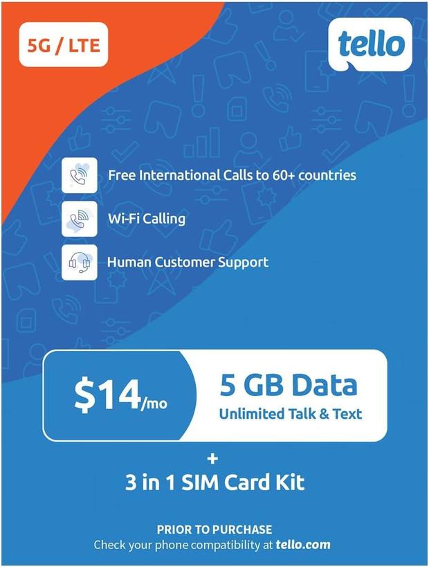 Tello Prepaid Phone Service 