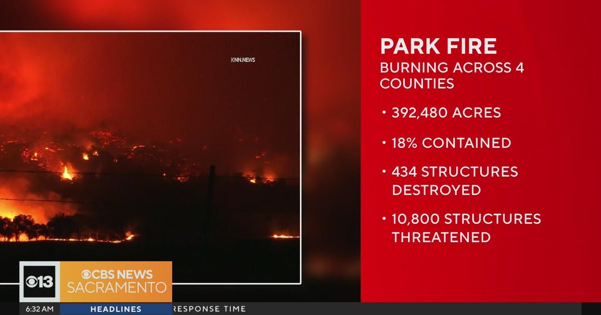 Park Fire grows to more than 392,000 acres