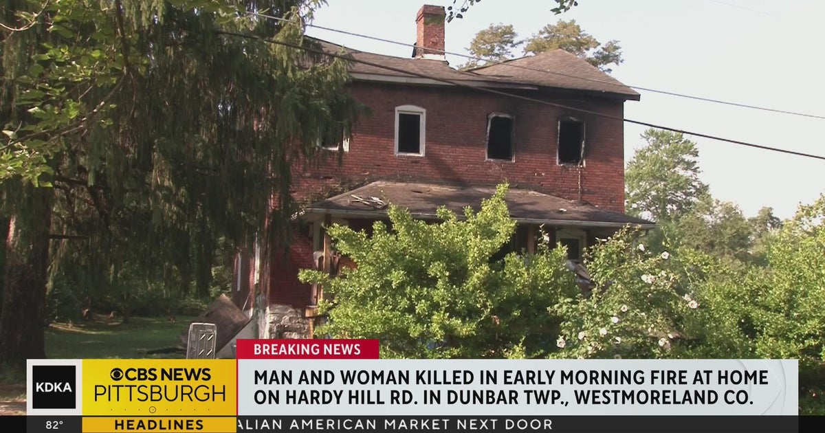 Two people killed in Fayette County house fire - CBS Pittsburgh