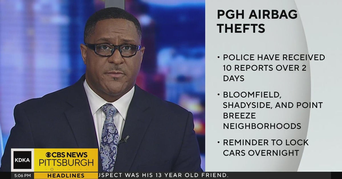 Pittsburgh police investigating aribag thefts CBS Pittsburgh
