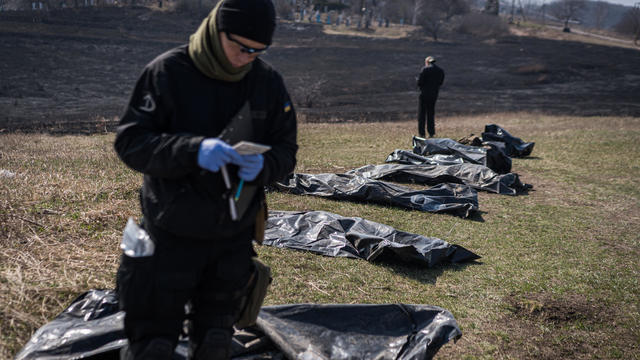 Oleksiy Yukov and his team have been recovering bodies from the frontline to identify them 