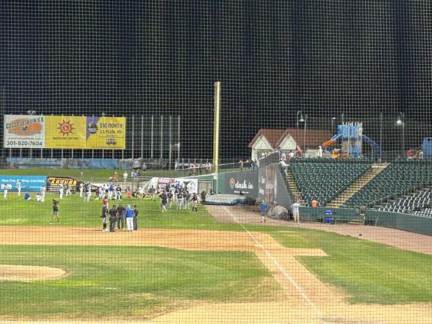 Boy dies when wind sends bounce house airborne at Maryland baseball game 