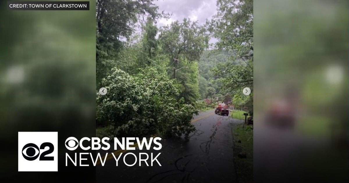 Torrential downpours cause a mess in Tri-State Area - CBS New York