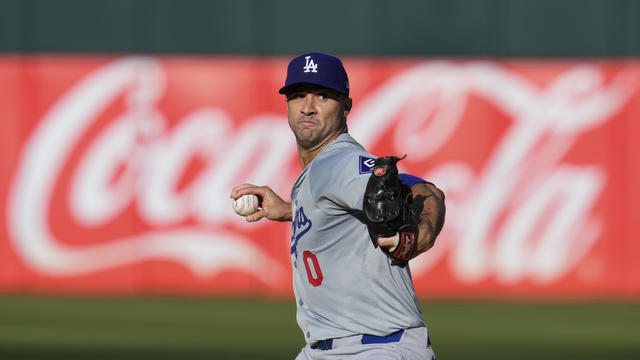 Dodgers Athletics Baseball 