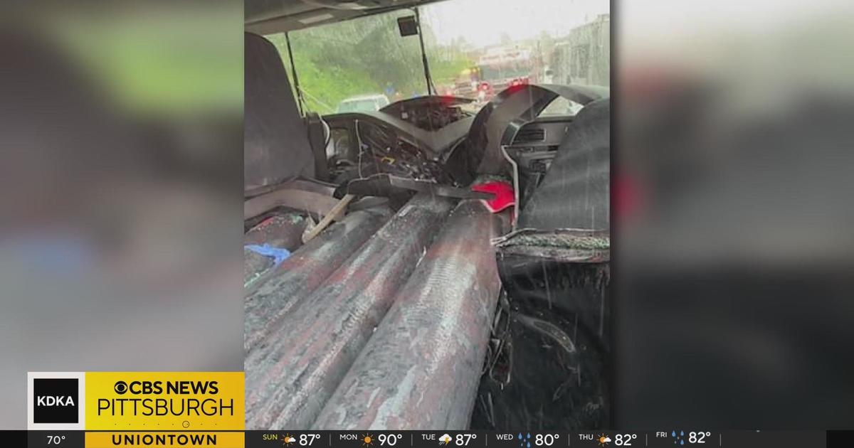 Driver trapped in truck by steel beam on I-65