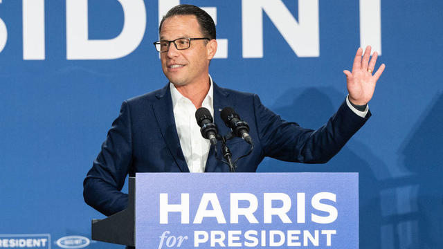 Josh Shapiro, Governor of Pennsylvania speaks during a rally 