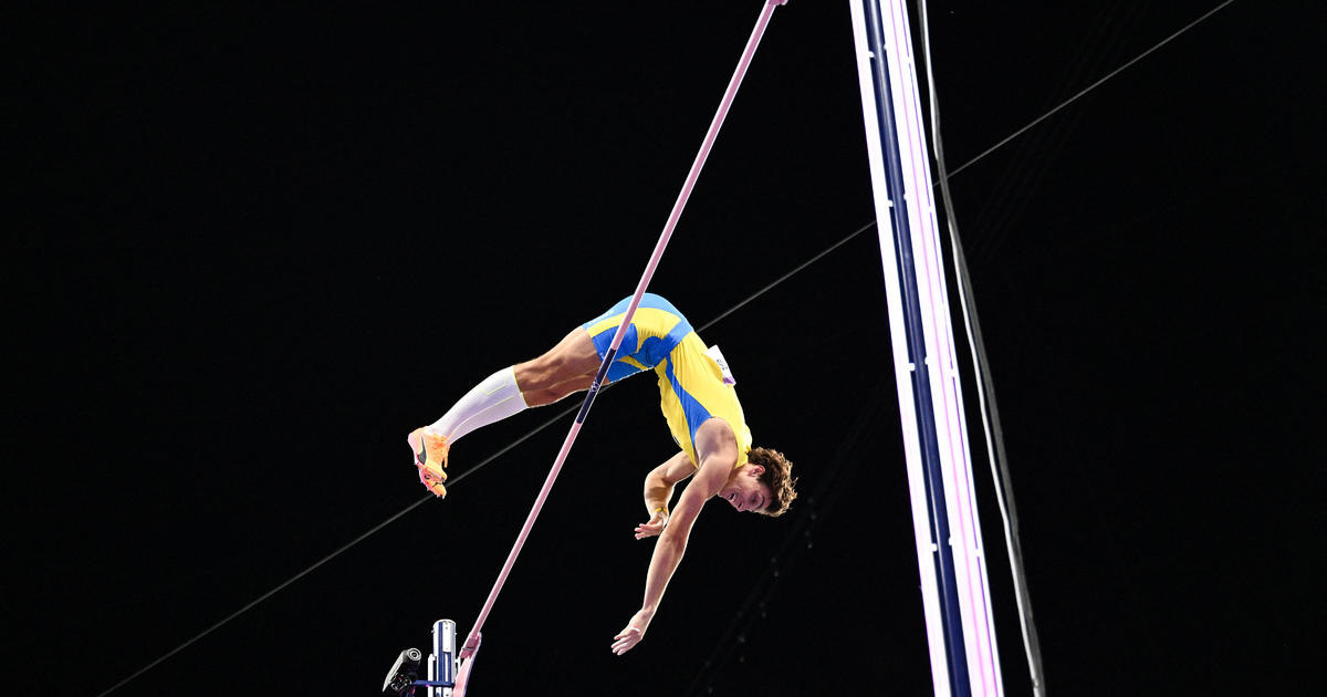 American Mondo Duplantis breaks pole vaulting record competing for Sweden at the Olympics