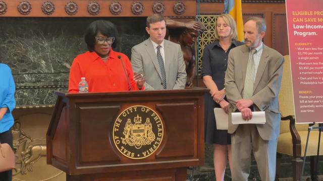 Mayor Cherelle Parker speaks at a press conference 