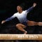 Simone Biles slips off balance beam during final to miss Olympic medal