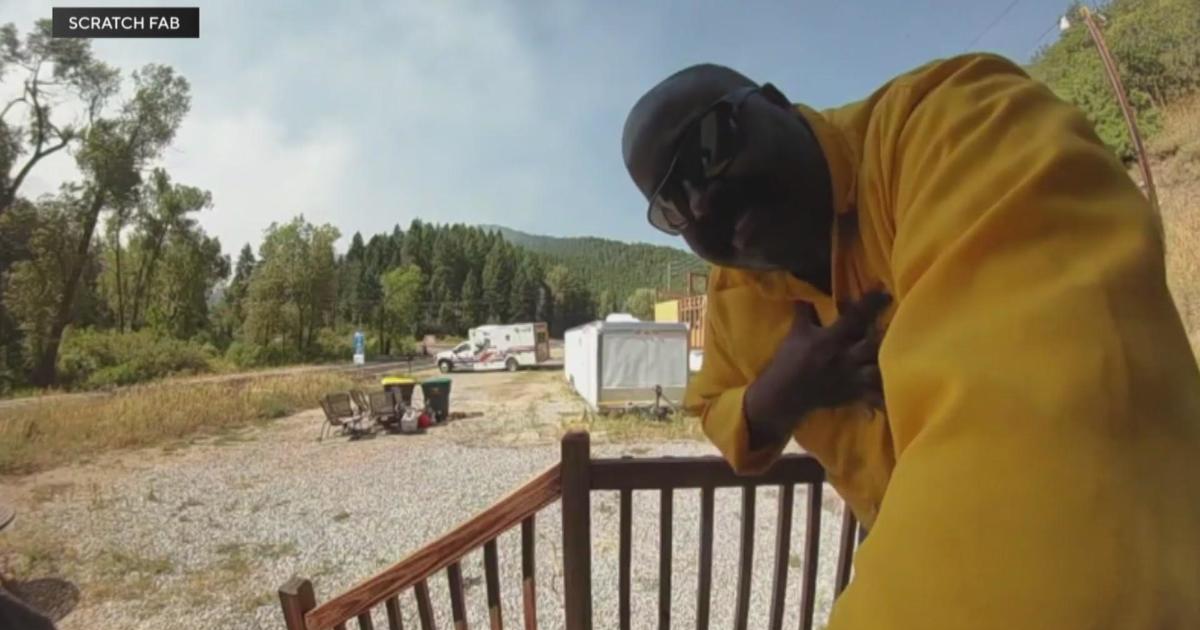 Heartwarming moment between Colorado man and firefighter caught on video