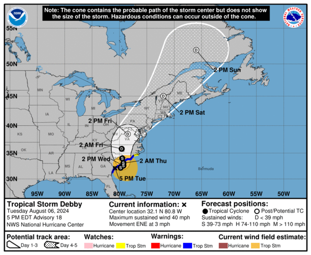 Tropical Storm Debby 