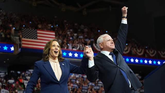 Kamala Harris And Running Mate Tim Walz Make First Appearance Together In Philadelphia 