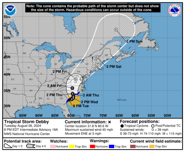 Tropical Storm Debby 