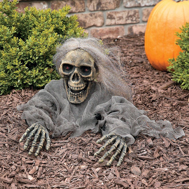 The Holiday Aisle Try Me Skeleton Grave Breaker Garden Stake 