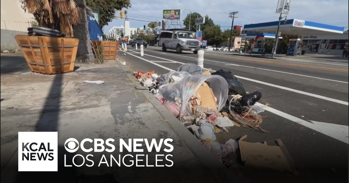 Homeless encampment trash forcing Hollywood bicyclists to weave in and ...