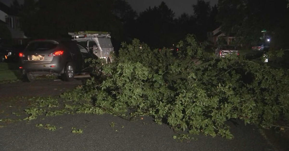 The National Weather Service reports a tornado near Marshallton, Delaware