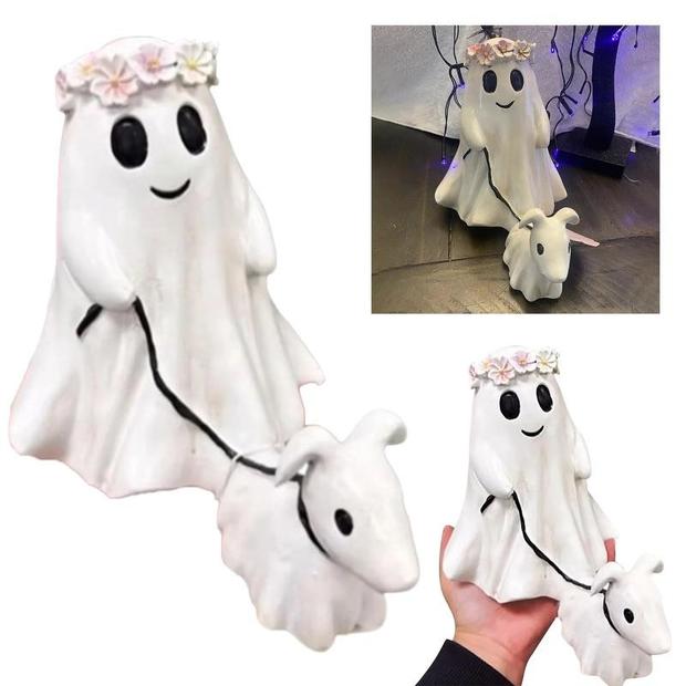 Jinchang Halloween Ghost Walking Dog Statue 