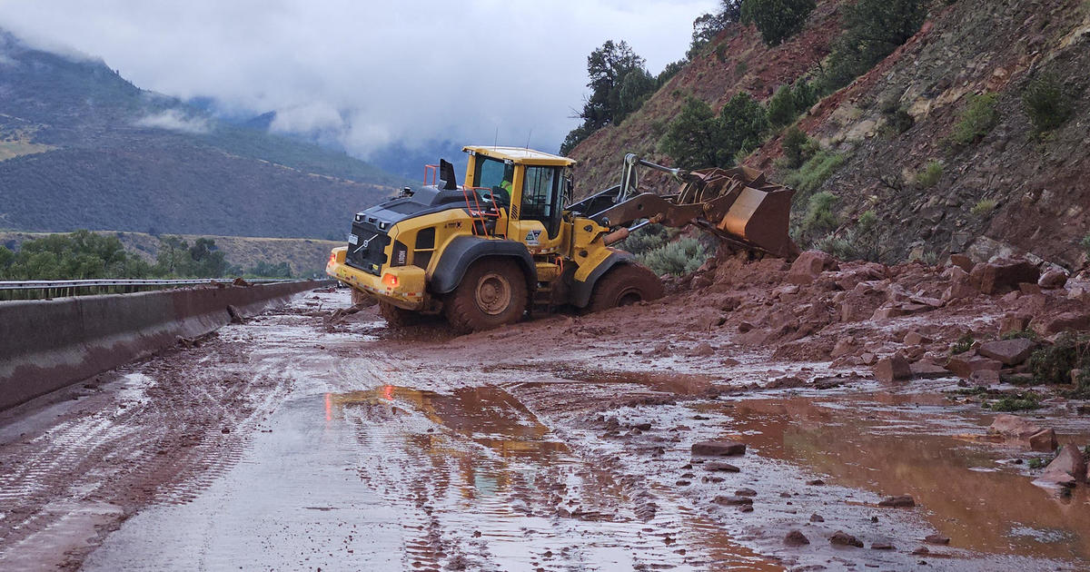 Mudslide on Colorado highway