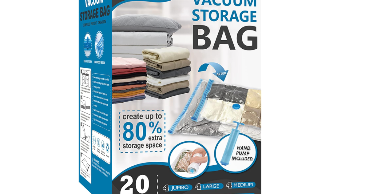 Get organized for fall: Space-saving vacuum storage bags are now  each on Amazon