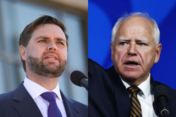 Sen. JD Vance and Governor Tim Walls.