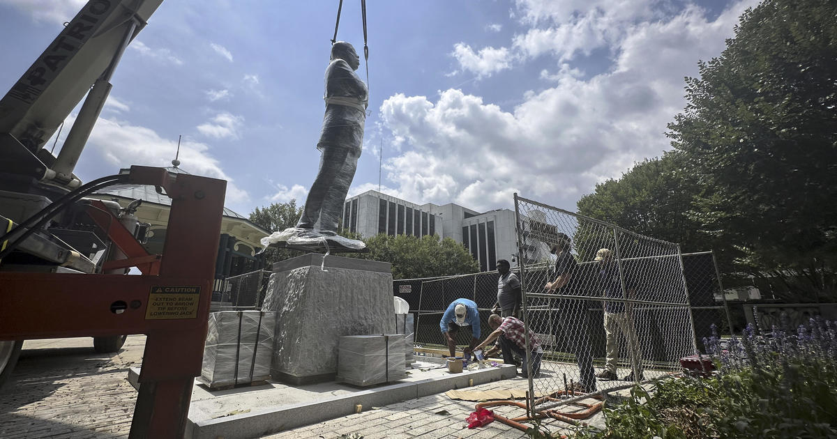 John Lewis statue replaces more than 100-year-old Confederate monument