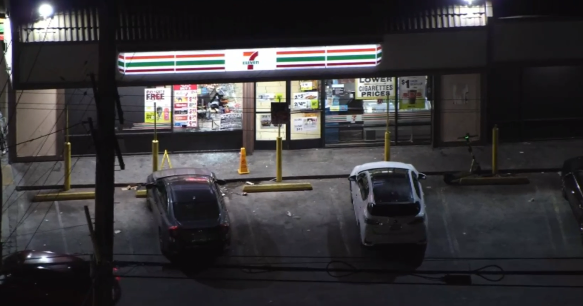 A group of bicycle thieves raid two 7-Eleven stores in Hollywood