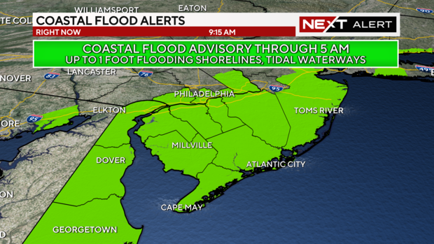 Coastal flood alerts 