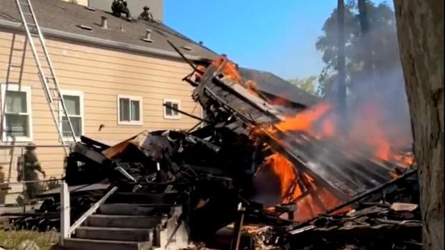 San Jose debris fire 