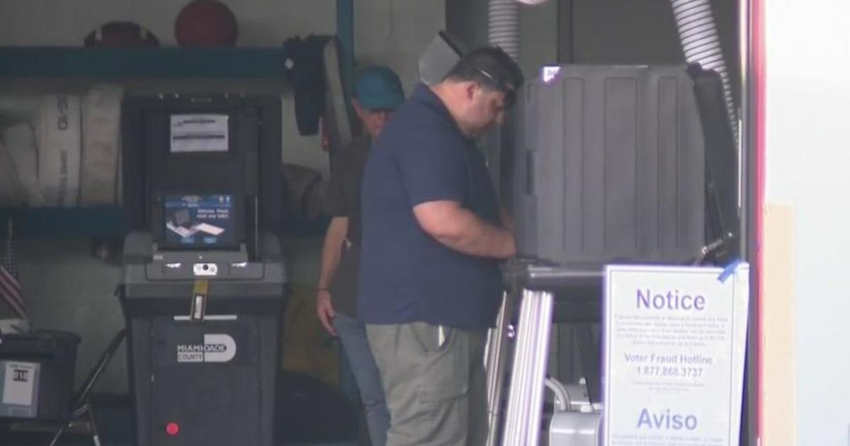 Voters across South Florida casting ballots during primary election day