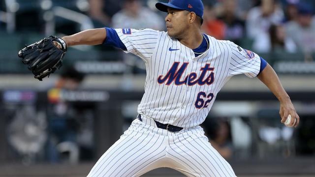 Jose Quintana #62 of the New York Mets pitches in the top of the first inning against the Baltimore Orioles at Citi Field on August 20, 2024 in New York City. 