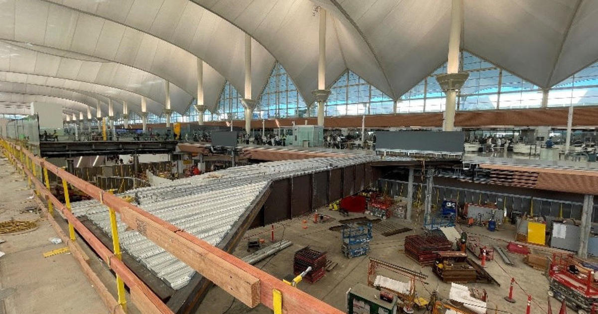 New security checkpoint on the east side of Denver International Airport half completed