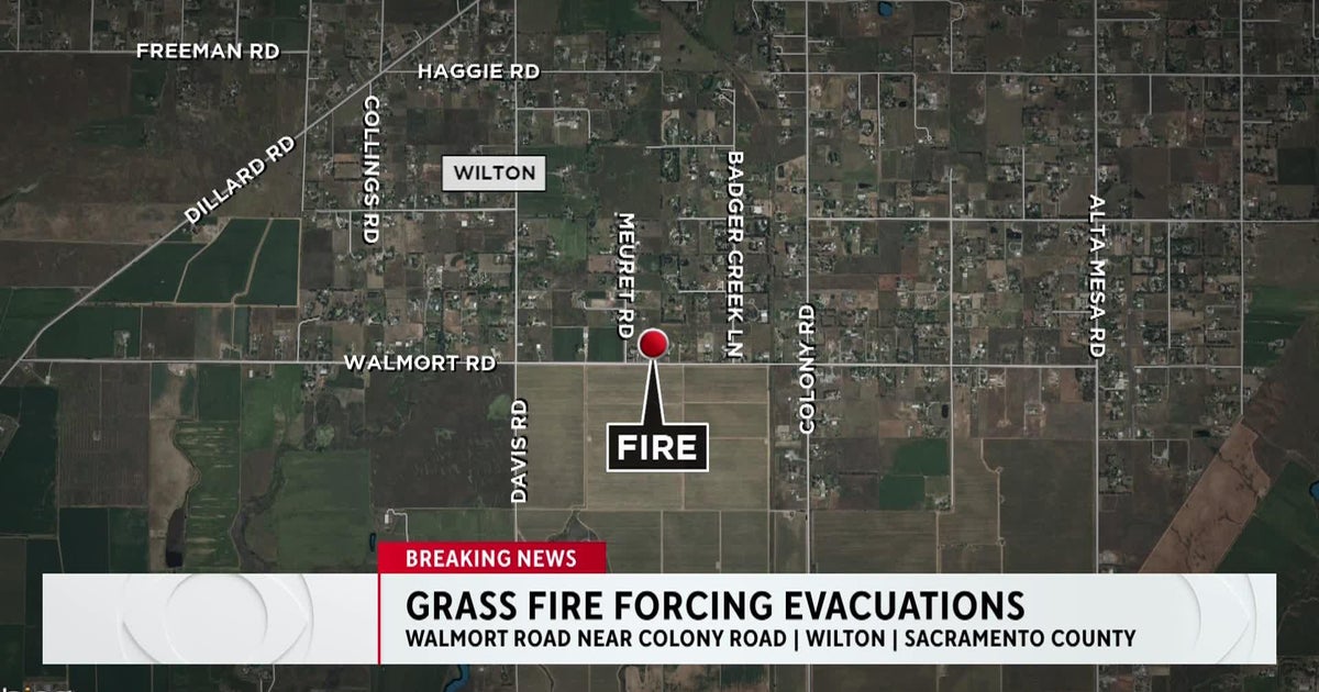 Grass fire prompts evacuations in Wilton area