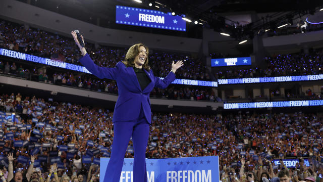 Democratic Presidential Candidate Vice President Kamala Harris Holds Campaign Rally In Milwaukee 