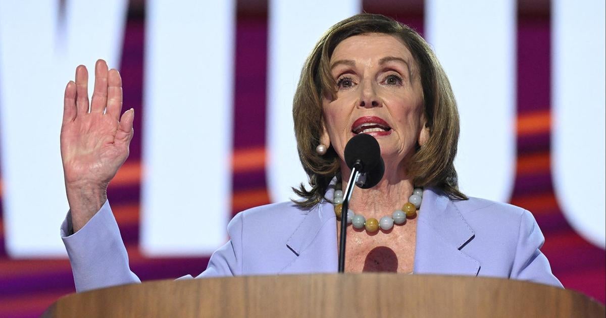 Former House Speaker Nancy Pelosi says Trump assaulted democracy on Jan. 6, applauds Harris at DNC