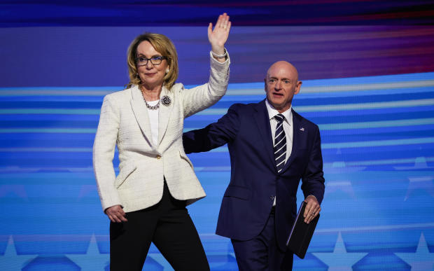 Gabby Giffords and Mark Kelly at the 2024 Democratic National Convention: Day 4 