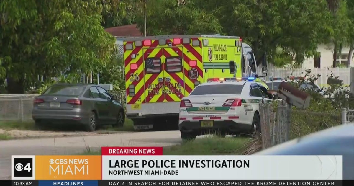 Police investigate possible shooting in Northwest Miami-Dade - CBS Miami