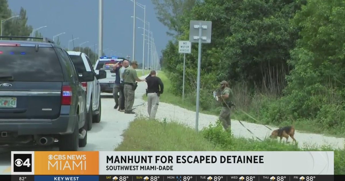 Manhunt continues for escaped Krome Detention Center detainee - CBS Miami