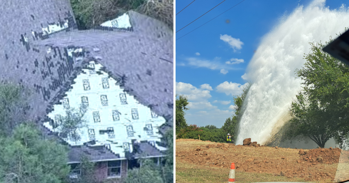 Water main break severely damages homes in Fort Worth