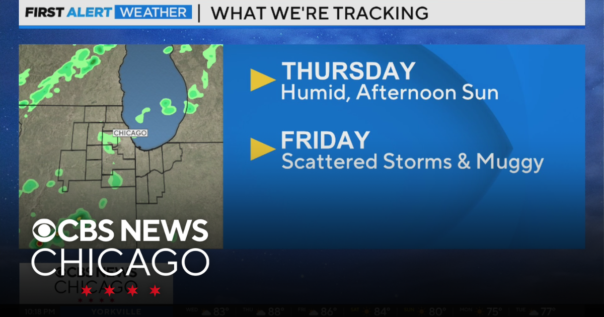 Humid in Chicago Thursday with afternoon sun - CBS Chicago