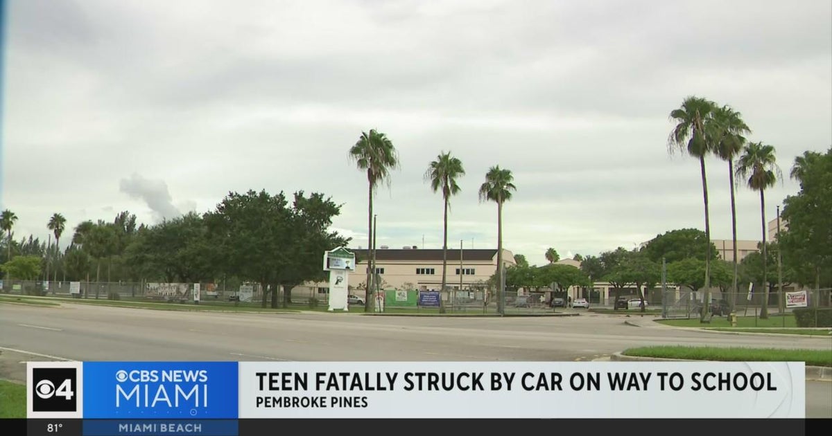 Teen struck, killed by driver in Pembroke Pines - CBS Miami