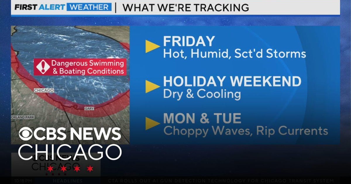 Hot and humid with scattered storms in Chicago Friday - CBS Chicago