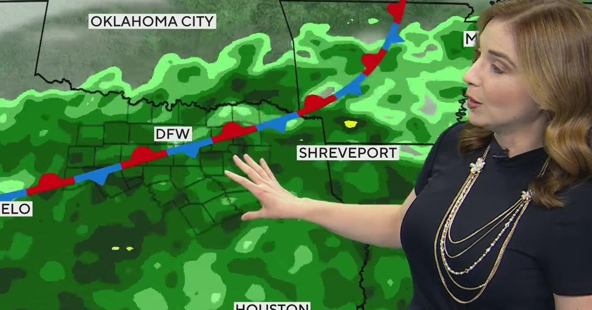 Rain chances for North Texas peak Sunday into Monday - CBS Texas