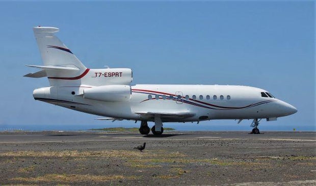 Uma foto do Dassault Falcon 900EX pertencente ao presidente venezuelano Nicolás Maduro, que os Estados Unidos confiscaram na segunda-feira, 2 de setembro de 2024.