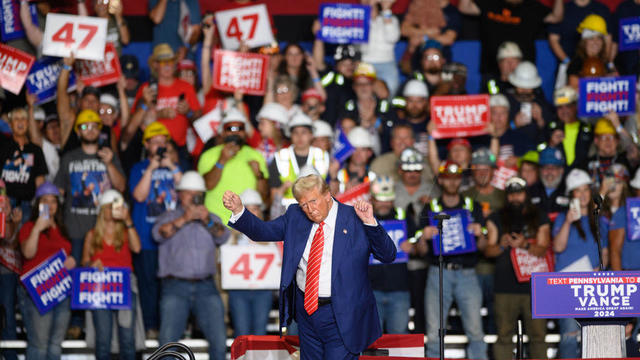 Donald Trump Holds Presidential Campaign Rally In Johnstown, Pennsylvania 