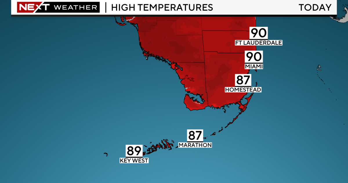 Showers to start across South Florida, passing thunderstorms possible in the afternoon