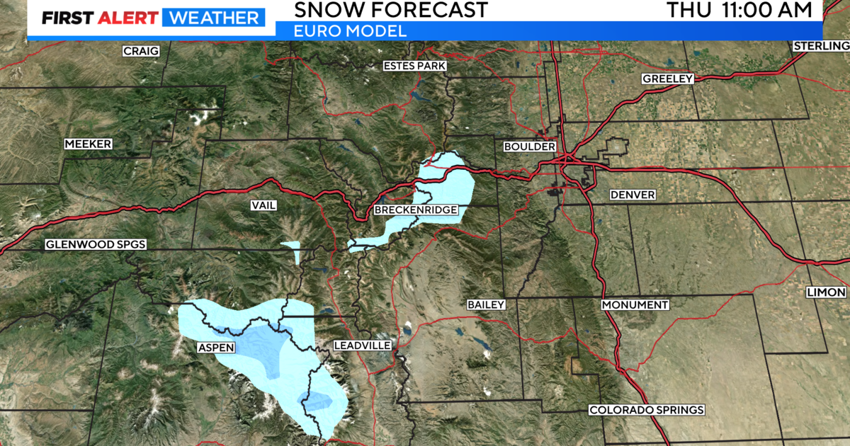 Light snow accumulations possible on higher peaks, Wednesday night into Thursday