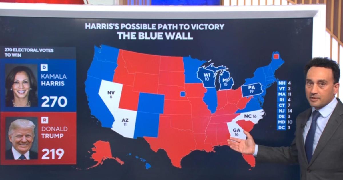 CBS News rates seven battleground states as toss-ups