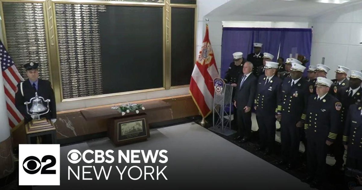 32 names added to FDNY World Trade Center Memorial Wall - CBS New York